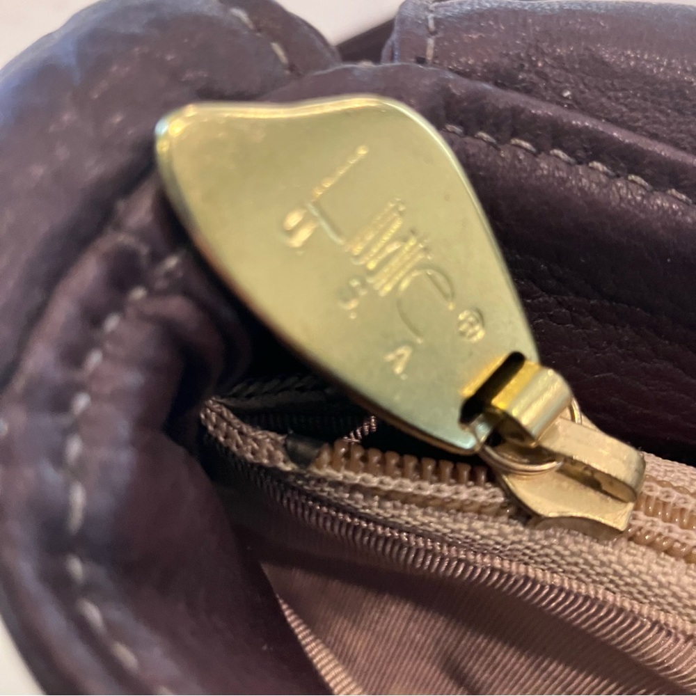 Libaire Beautiful Vintage Brown Pebbled Leather Crossbody Bag Shoulder Purse USA - Picture 9 of 15